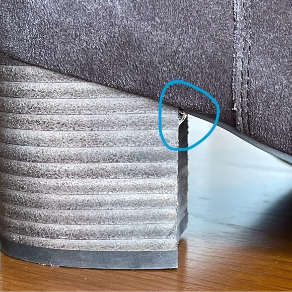 Violet & Red Janine Slouch Suede Boots Size 7.5 Brown - Picture 5 of 14